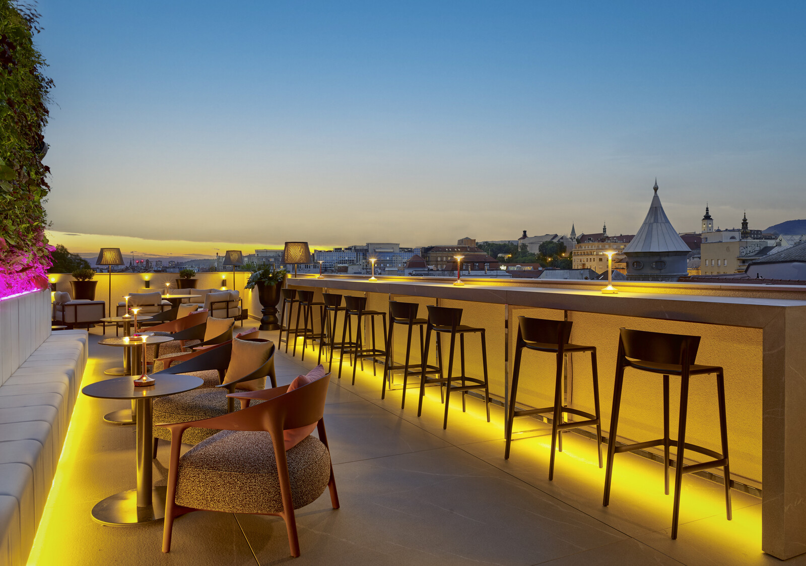 art'otel Zagreb, rooftop bar