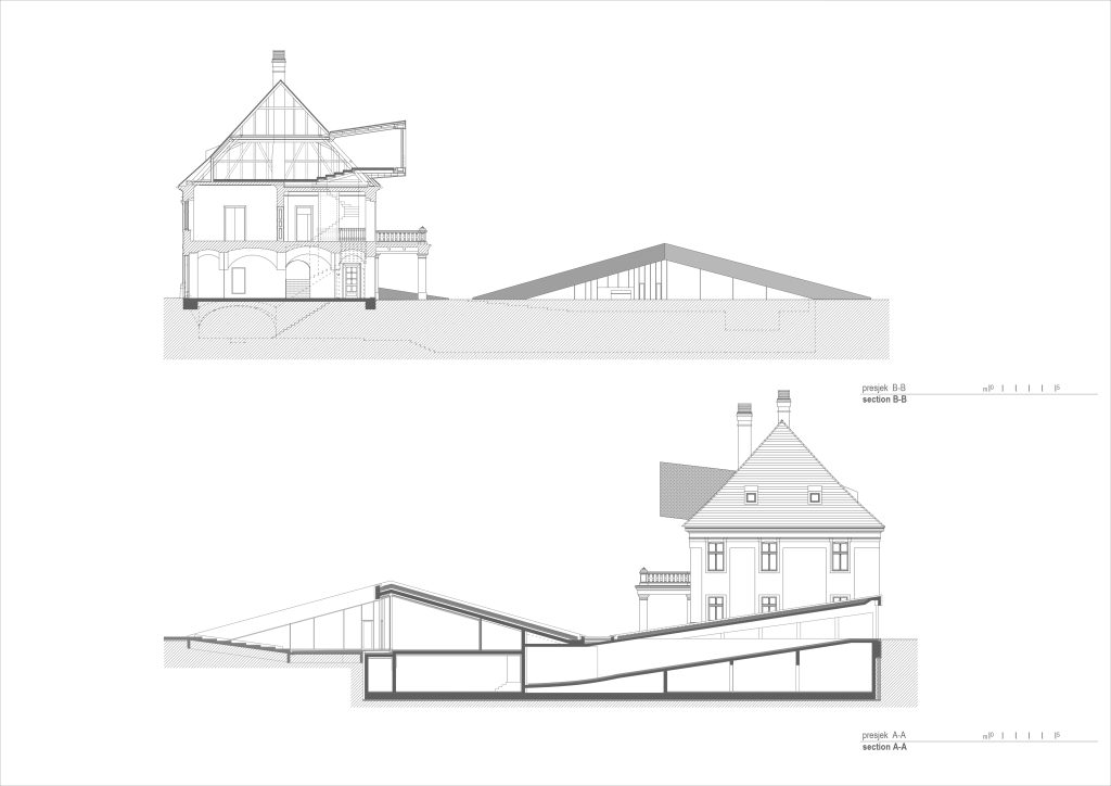 Kurija Mihalović, AB presjek