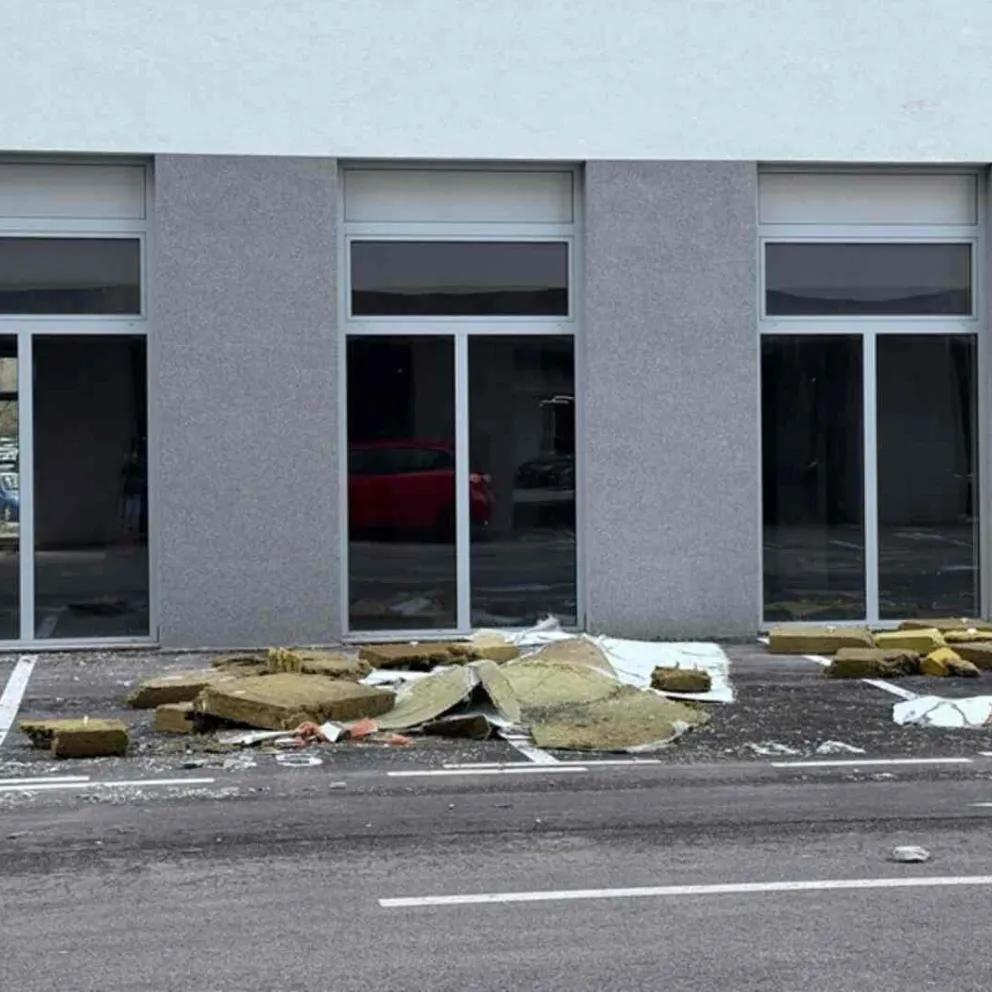 oštećena novogradnja u nevremenu, Zagreb