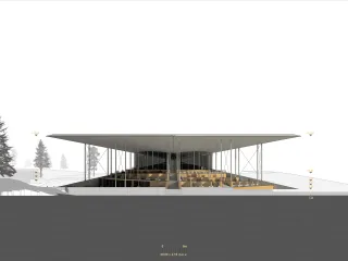 restoran Sunset, sjeverno pročelje, Trokut arhitektura