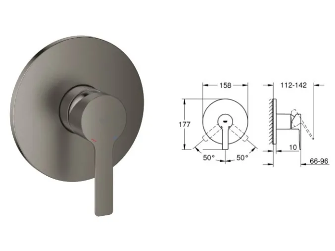 Grohe Lineare jednoručna mješalica za tuš