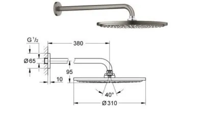 Rainshower Cosmopolitan tuš Grohe