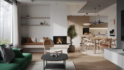 interijer urbane vile, Wizia studio