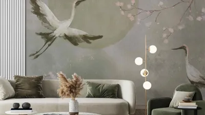 fototapeta Dance of Cranes