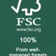 oznaka certifakata FSC 100%